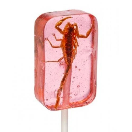 candy - hotlix pops - scorpion by redstone foods inc