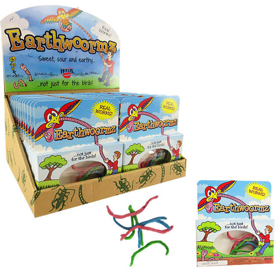 candy - "earthwoormz" - candy covered worms by redstone foods inc
