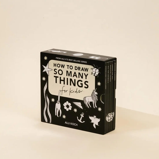 books - box set of 5 - how to draw so many things for kids by paige tate & co.
