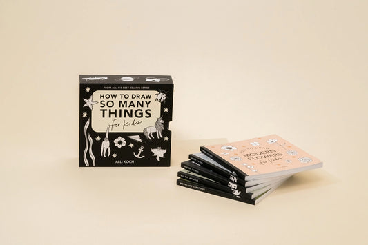 books - box set of 5 - how to draw so many things for kids by paige tate & co.