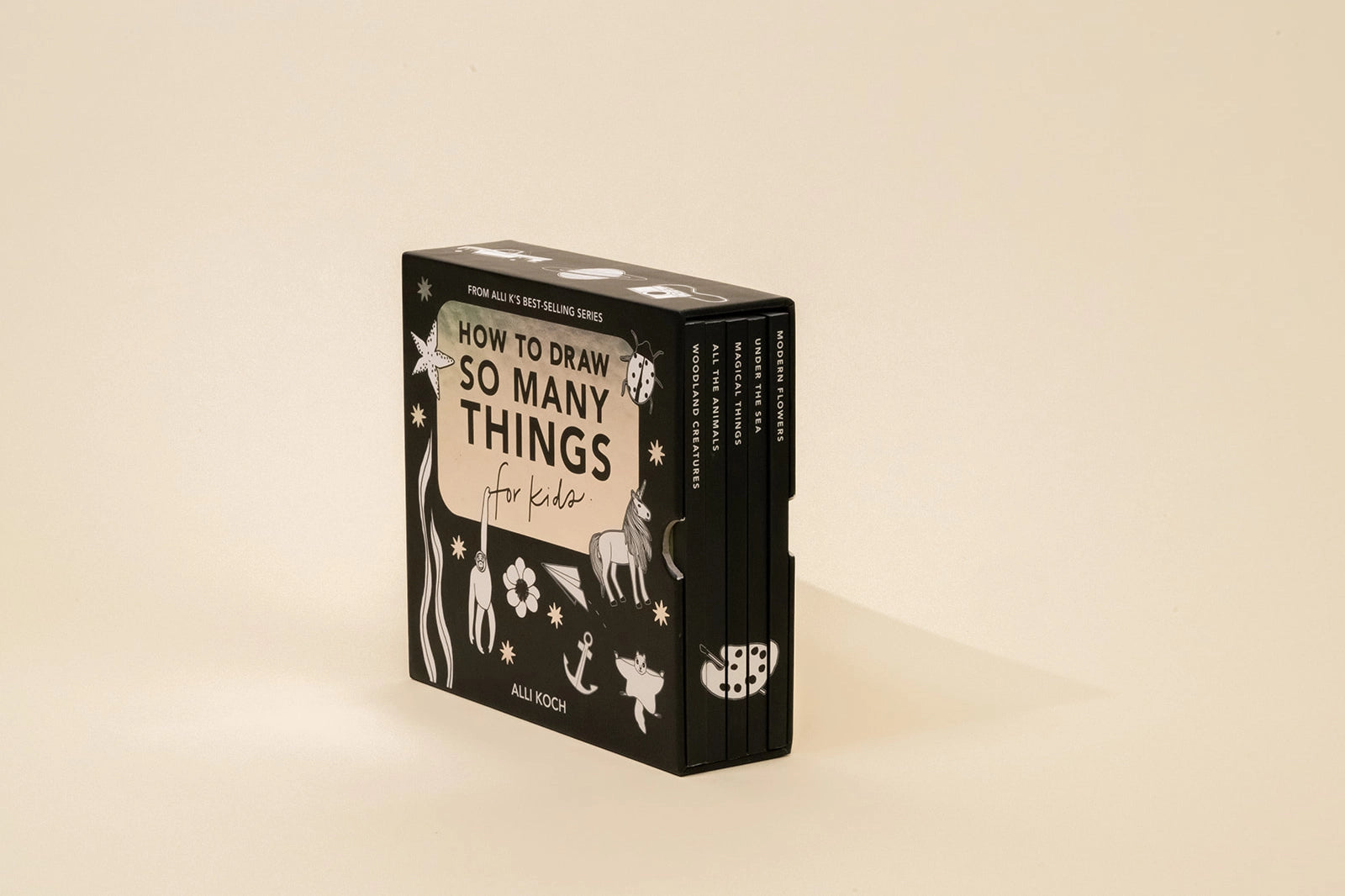 books - box set of 5 - how to draw so many things for kids by paige tate & co.