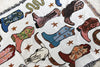 blanket - recycled cotton/acrylic - howdy cowgirl tapestry by calhoun & co.
