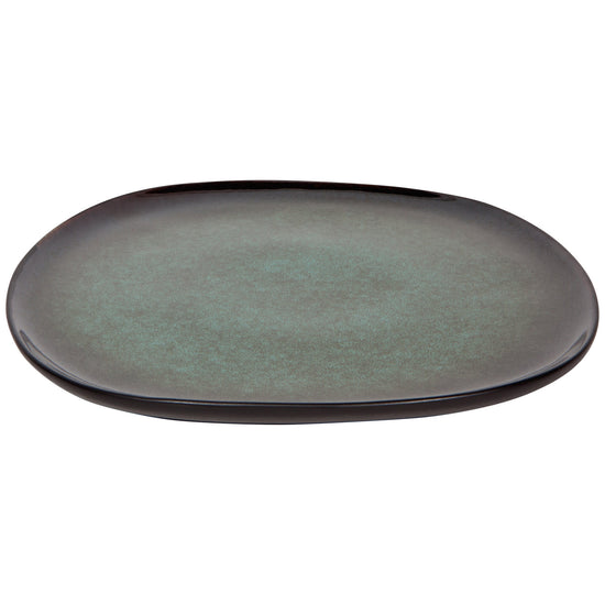 plate - stoneware glaze - tumble green - 10" by now designs