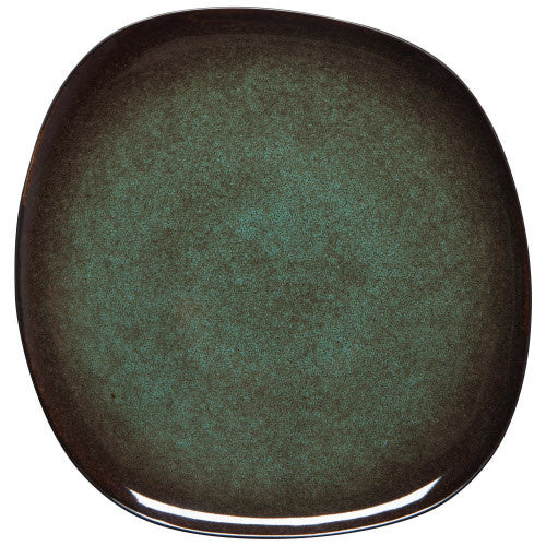plate - stoneware glaze - tumble green - 10" by now designs