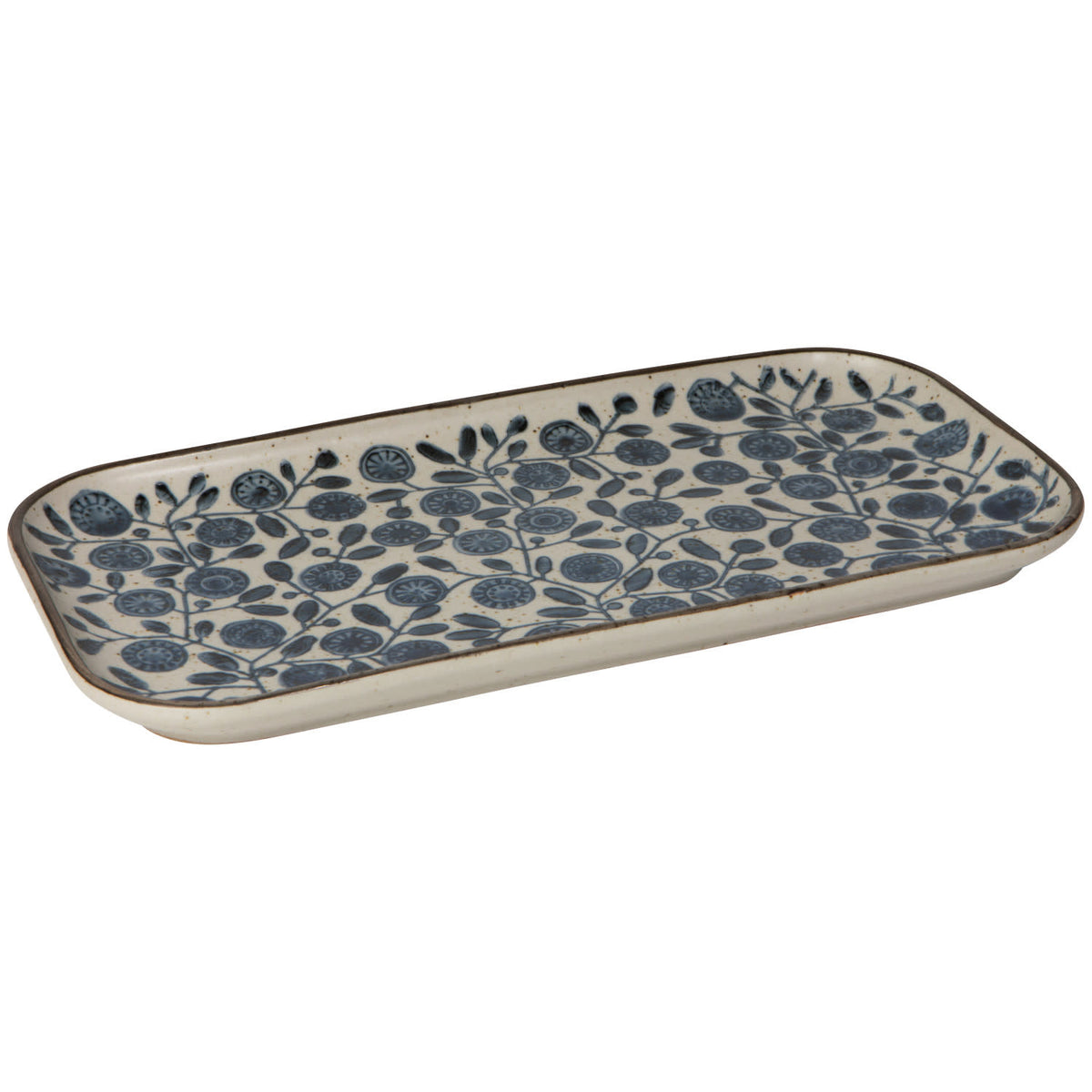 serving platter - element - blue calendula by now designs