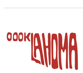 Sticker | Oklahoma | Bubble Red