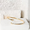 bracelet cuff - i wanna hold your hand - 24kgp by peter and june