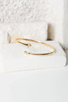 bracelet cuff - 24k gold plate - "i wanna hold your hand" by peter and june