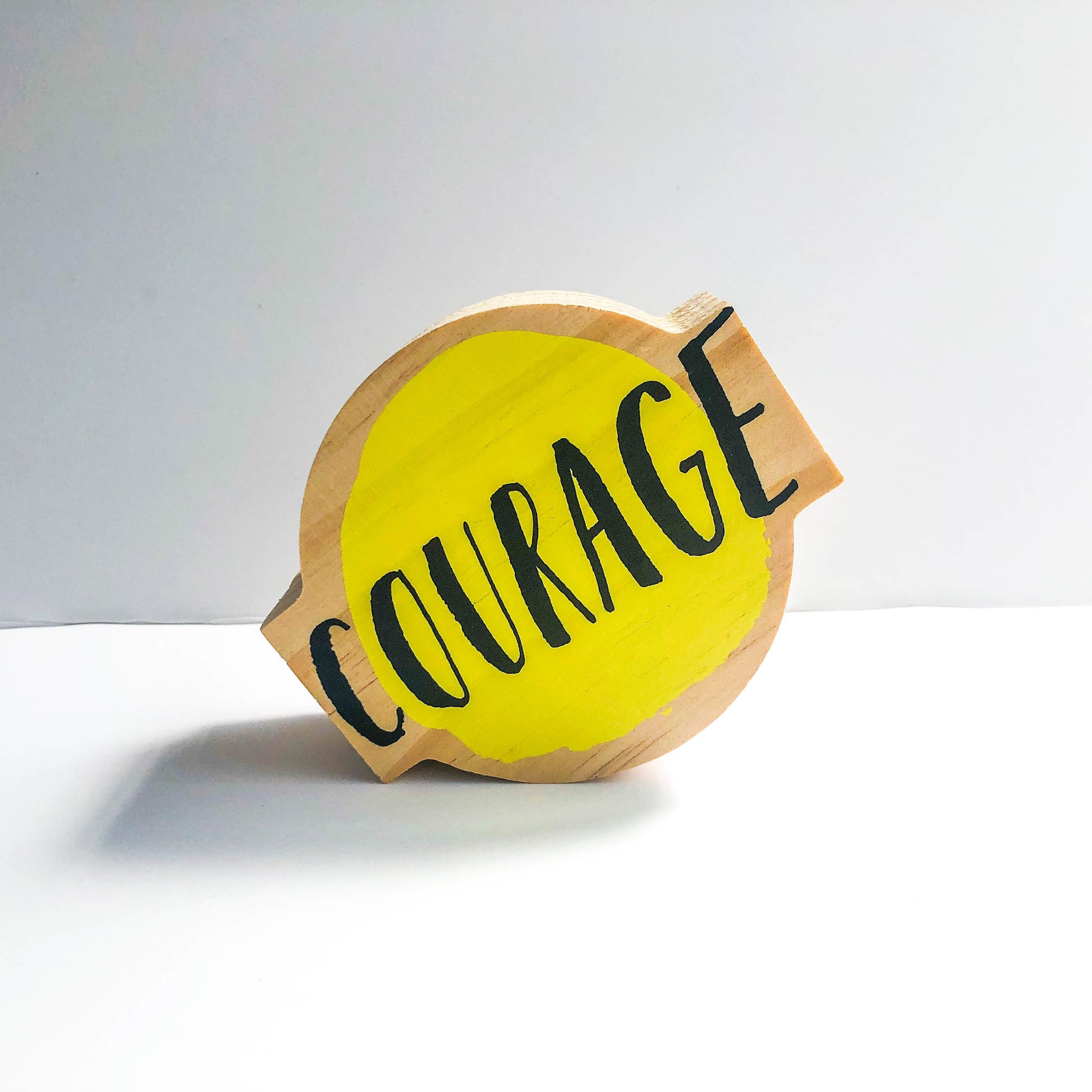 wood sign - mini - courage by compendium