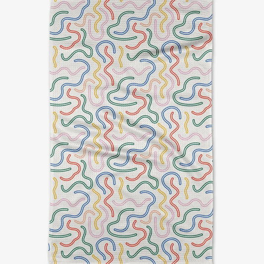microfiber tea towel - in the moment by geometry house