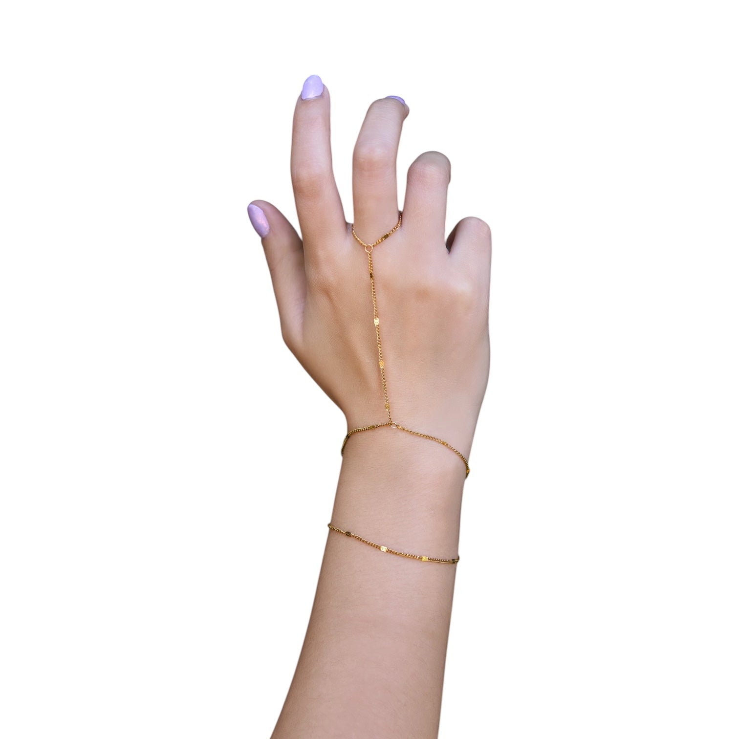 hand chain - indira - 18kgp by peter and june