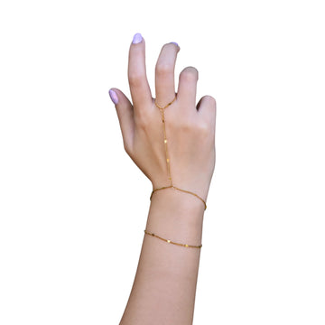 hand chain - indira - 18kgp by peter and june