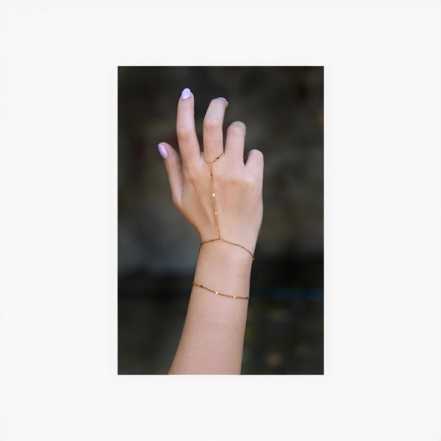 hand chain - indira - 18kgp by peter and june