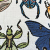 blanket - recycled cotton/acrylic - insects tapestry by calhoun & co.