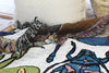 blanket - recycled cotton/acrylic - insects tapestry by calhoun & co.