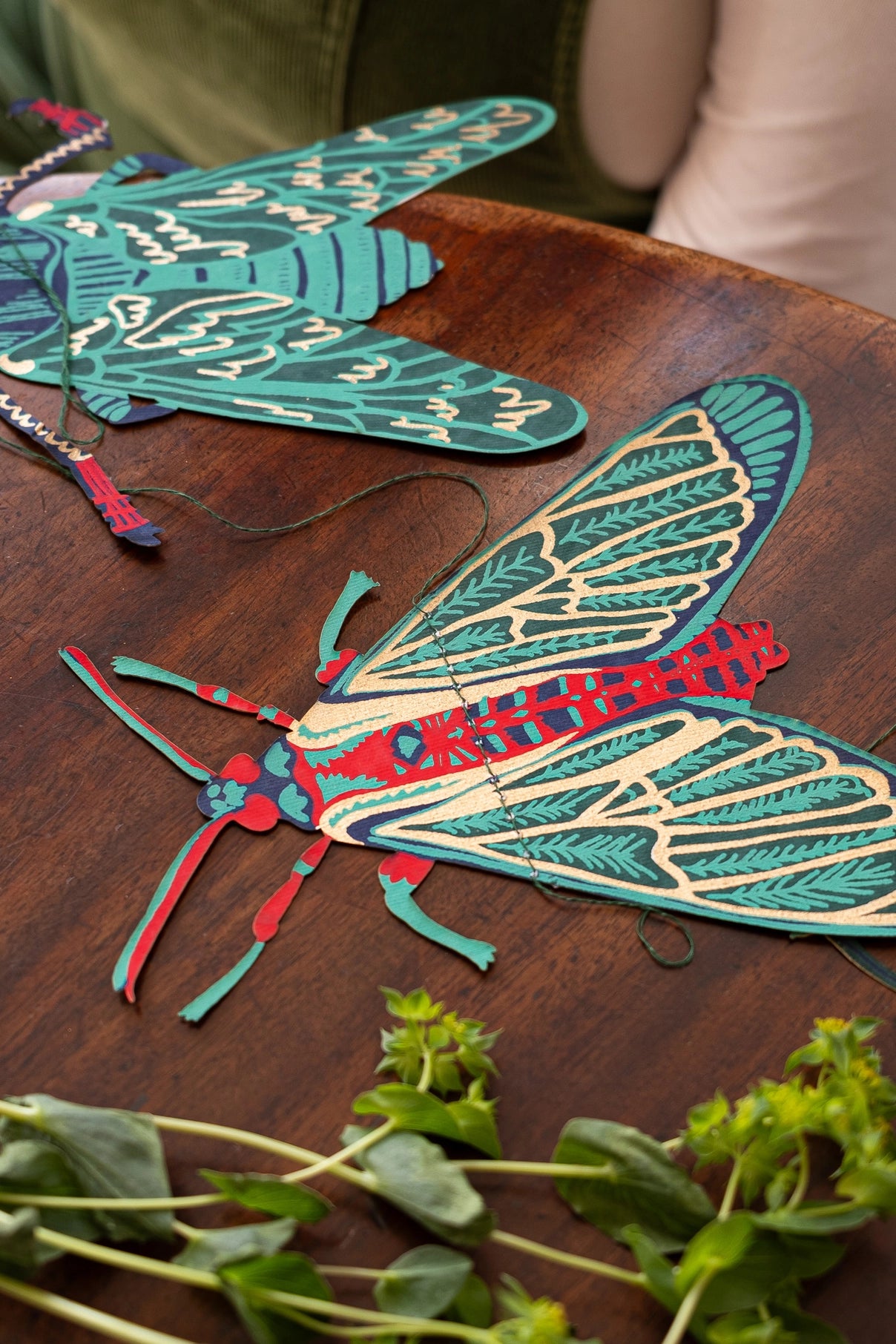 garland - recycled cotton paper - insects by east end press