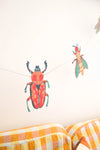 garland - recycled cotton paper - insects by east end press