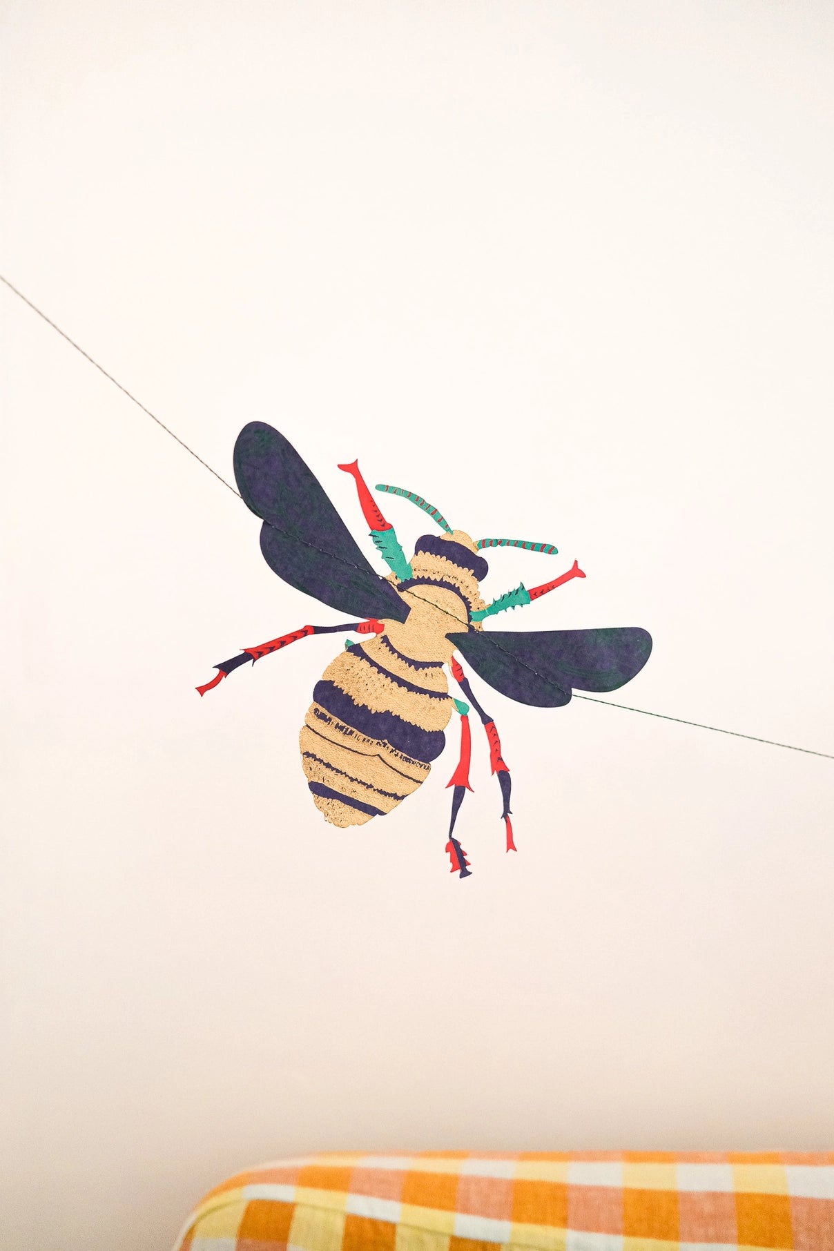 garland - recycled cotton paper - insects by east end press