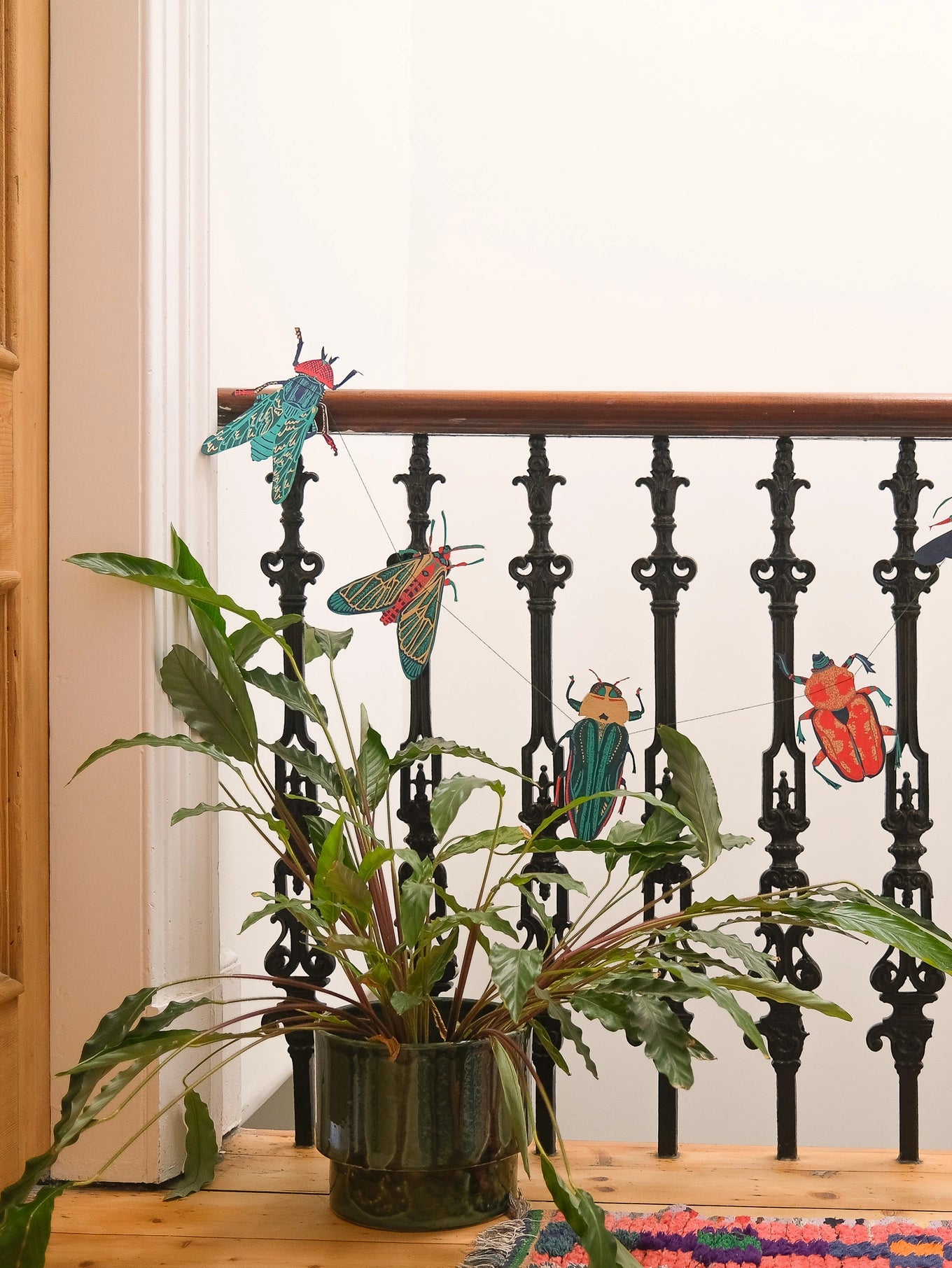 garland - recycled cotton paper - insects by east end press