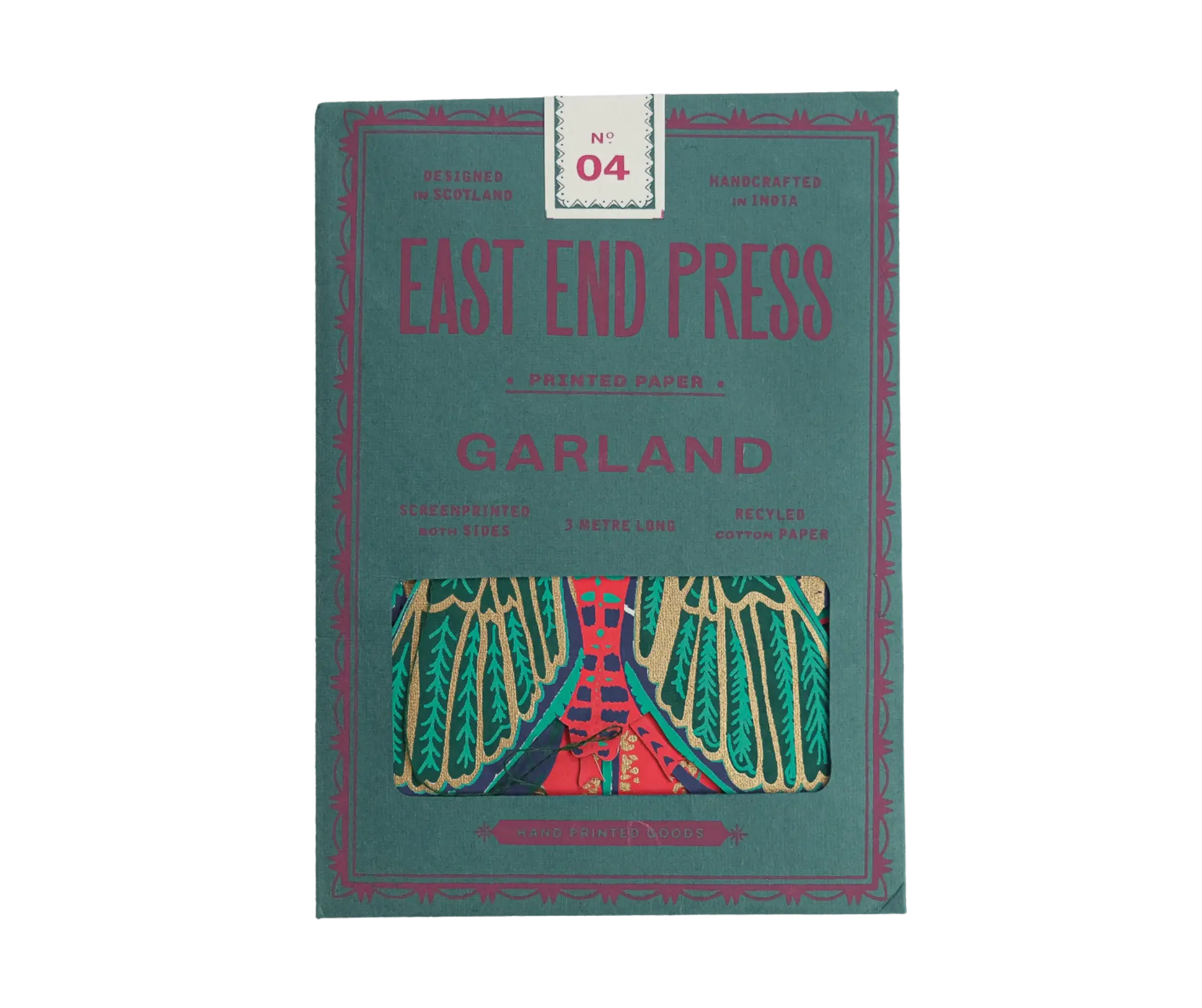 garland - recycled cotton paper - insects by east end press