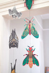 garland - vertical - recycled cotton paper - insects by east end press