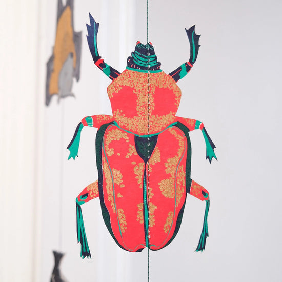 garland - vertical - recycled cotton paper - insects by east end press