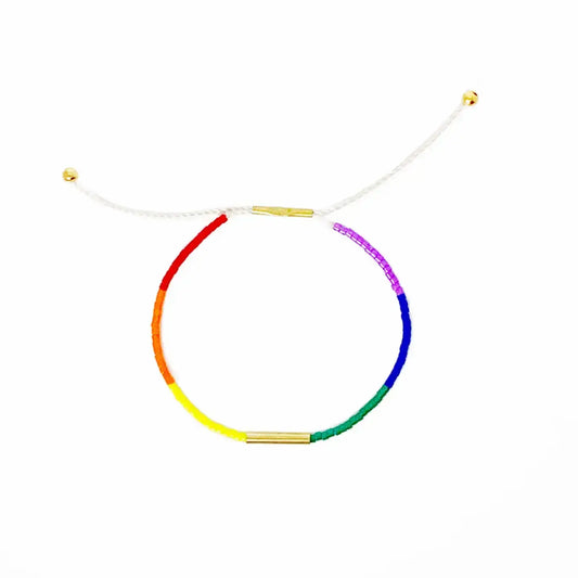 bracelet - irena beaded - rainbow by son of a sailor