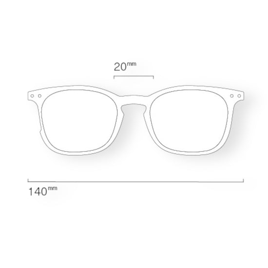 glasses readers - #e trapezoid - ceramic beige by izipizi