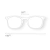 glasses readers - #e trapezoid - ceramic beige by izipizi