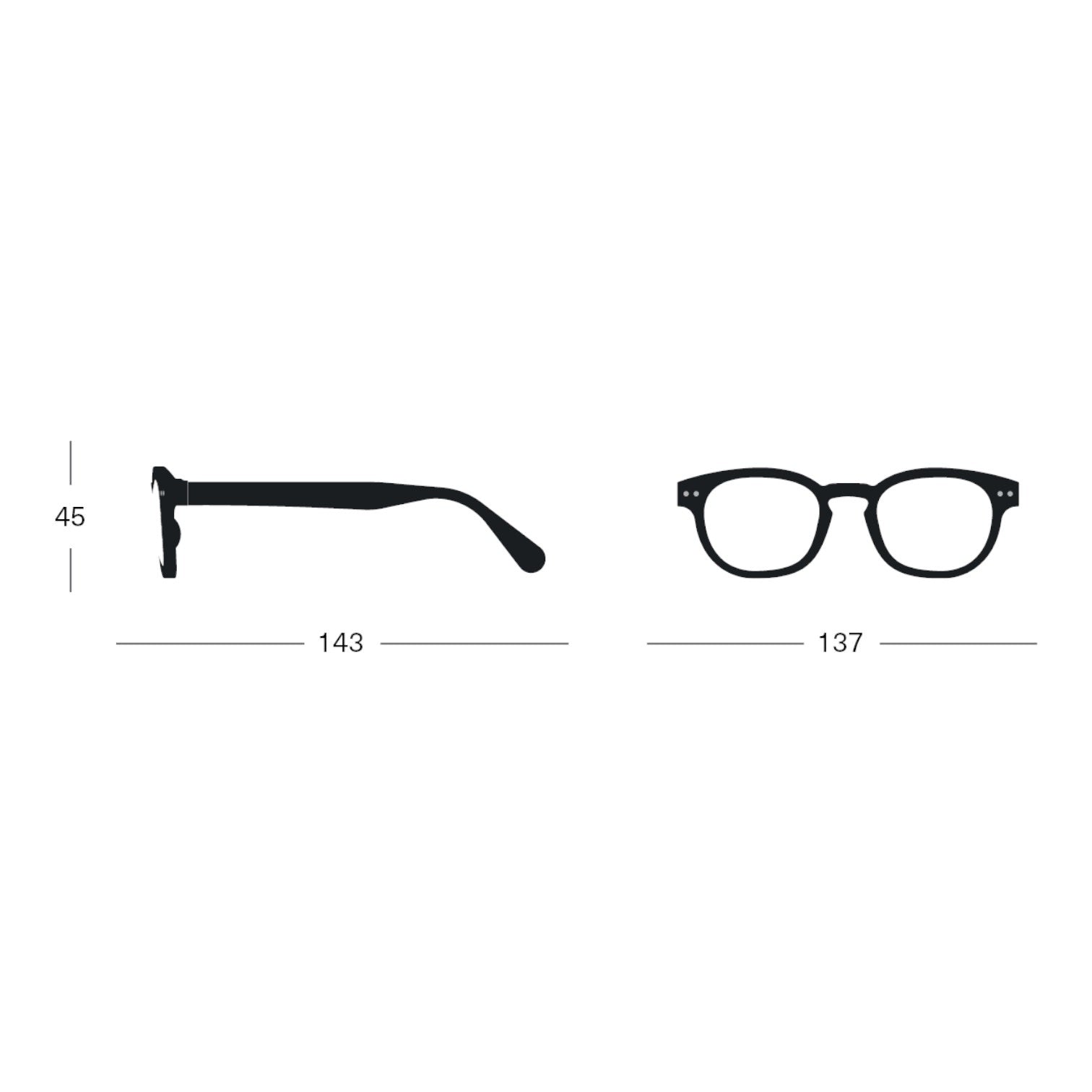 glasses readers - #c square - tortoise by izipizi