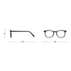 glasses readers - #e trapezoid - navy by izipizi