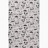 tea towel - microfiber halloween - jack o'lantern cream by geometry house