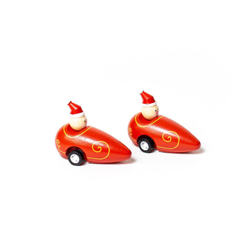 toy - pull back racer - santa by jack rabbit creations