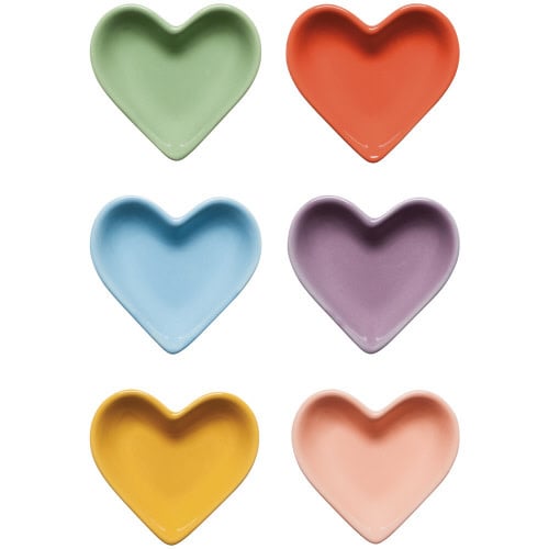 pinch bowl - heart color parade - assorted by now designs