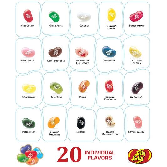 candy - jelly belly - 20 flavor gift box by redstone foods inc