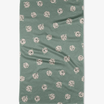 tea towel - microfiber holiday - jingle bells by geometry house