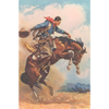 Art Print | Cowboy On Bucking Bronco