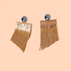 Earrings Jackets | Glimmer | Hematite | 18KGP