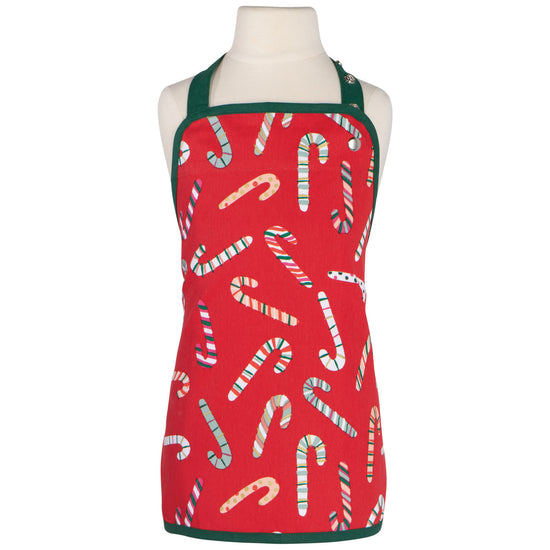 apron - kids - "merry mints" candy canes by now designs