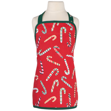 apron - kids - "merry mints" candy canes by now designs
