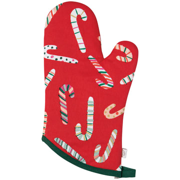 oven mitt - "merry mints" candy canes by now designs