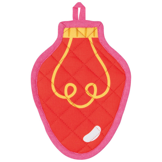 potholder - "glow" light bulb by now designs