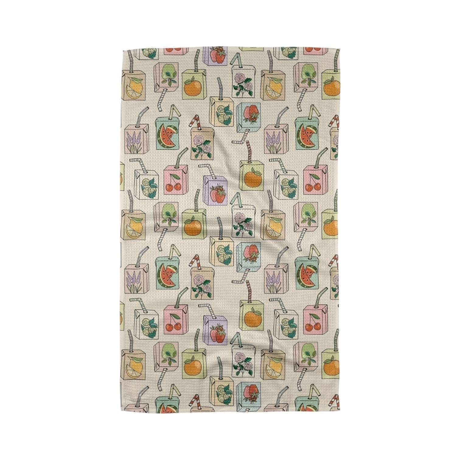 tea towel - microfiber - juicebox retro by geometry house