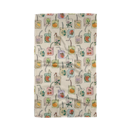 tea towel - microfiber - juicebox retro by geometry house