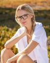 readers - blue light - "julien" - matte ivory tortoise by blue planet eyewear