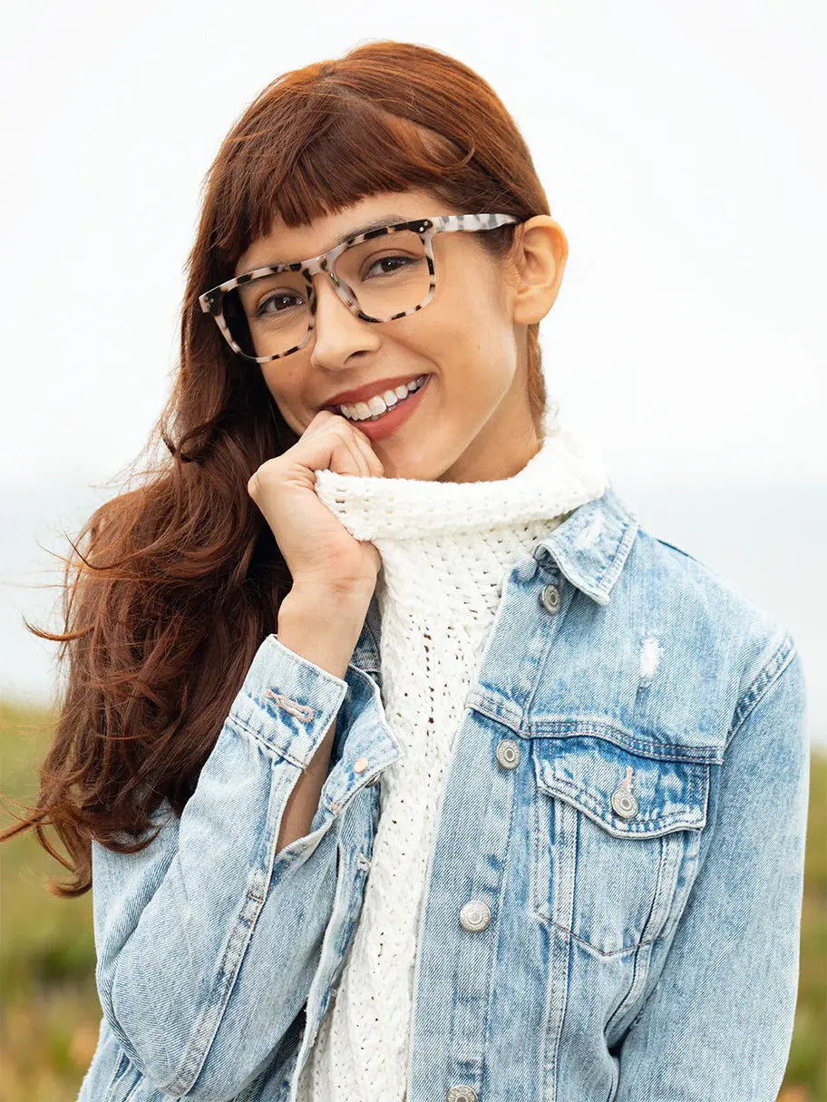 readers - blue light - "julien" - matte ivory tortoise by blue planet eyewear