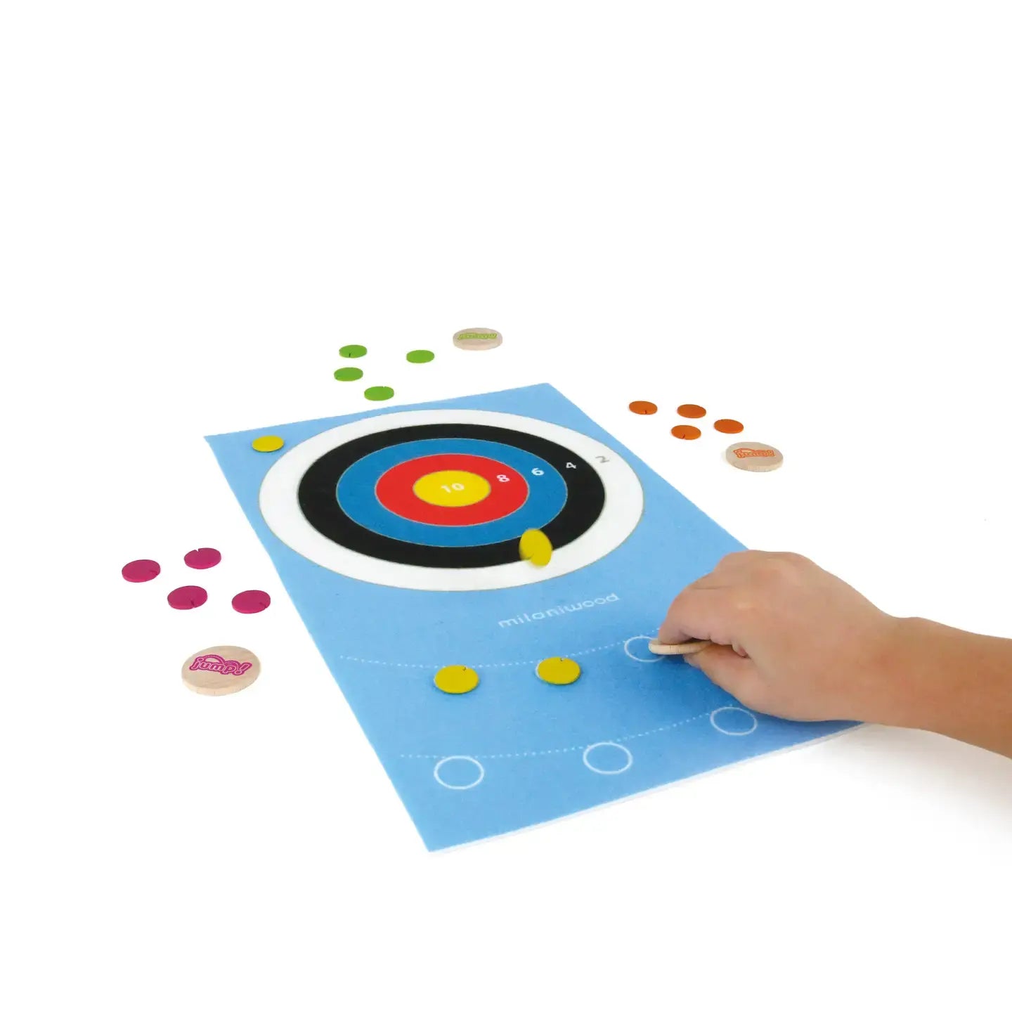 game - jump! wooden tiddlywinks by beyond 123