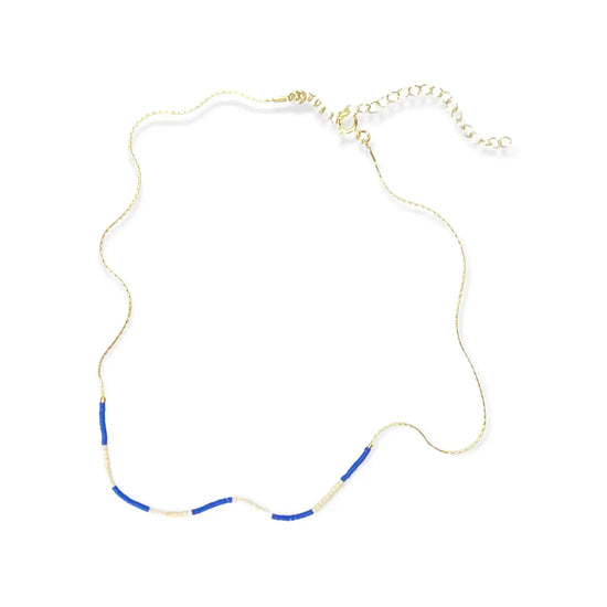 necklace - "kaleid" 14k gold filled - japanese glass beads by son of a sailor