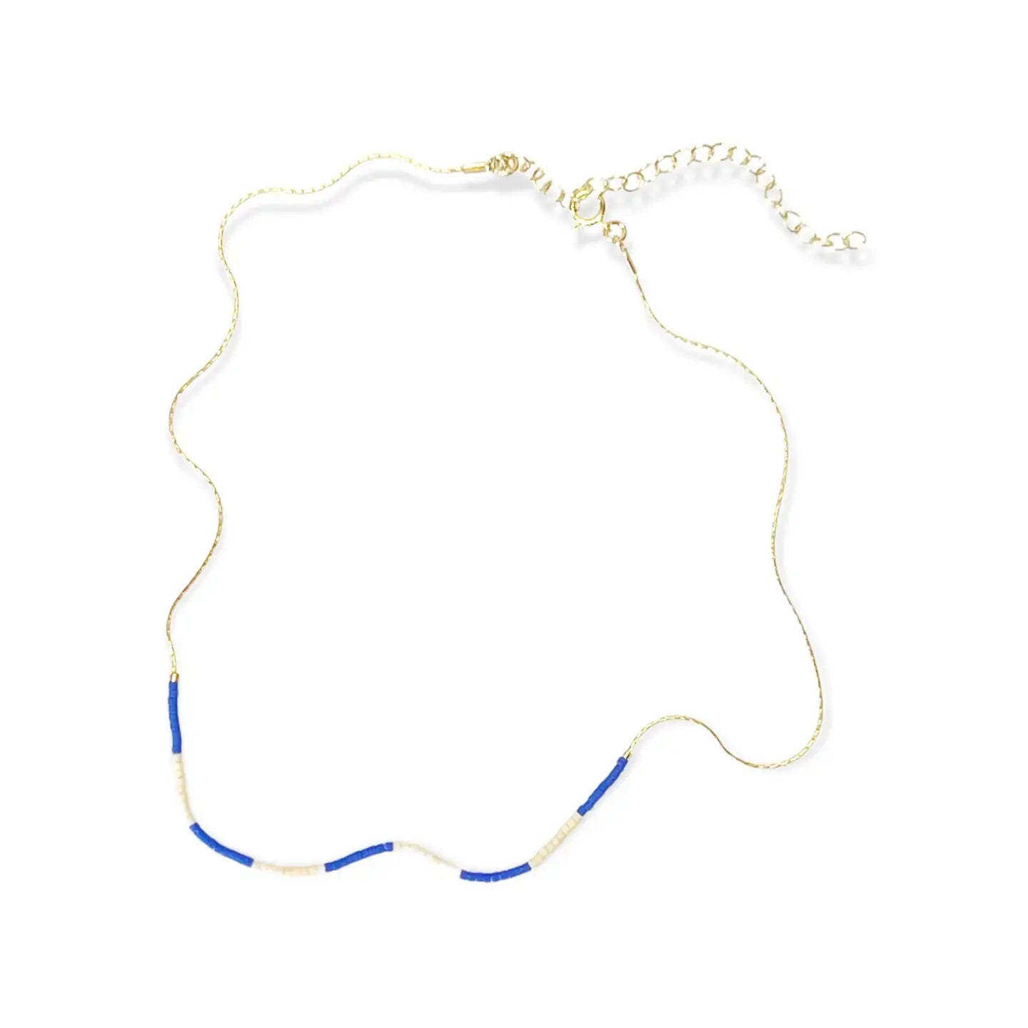 necklace - "kaleid" 14k gold filled - japanese glass beads by son of a sailor