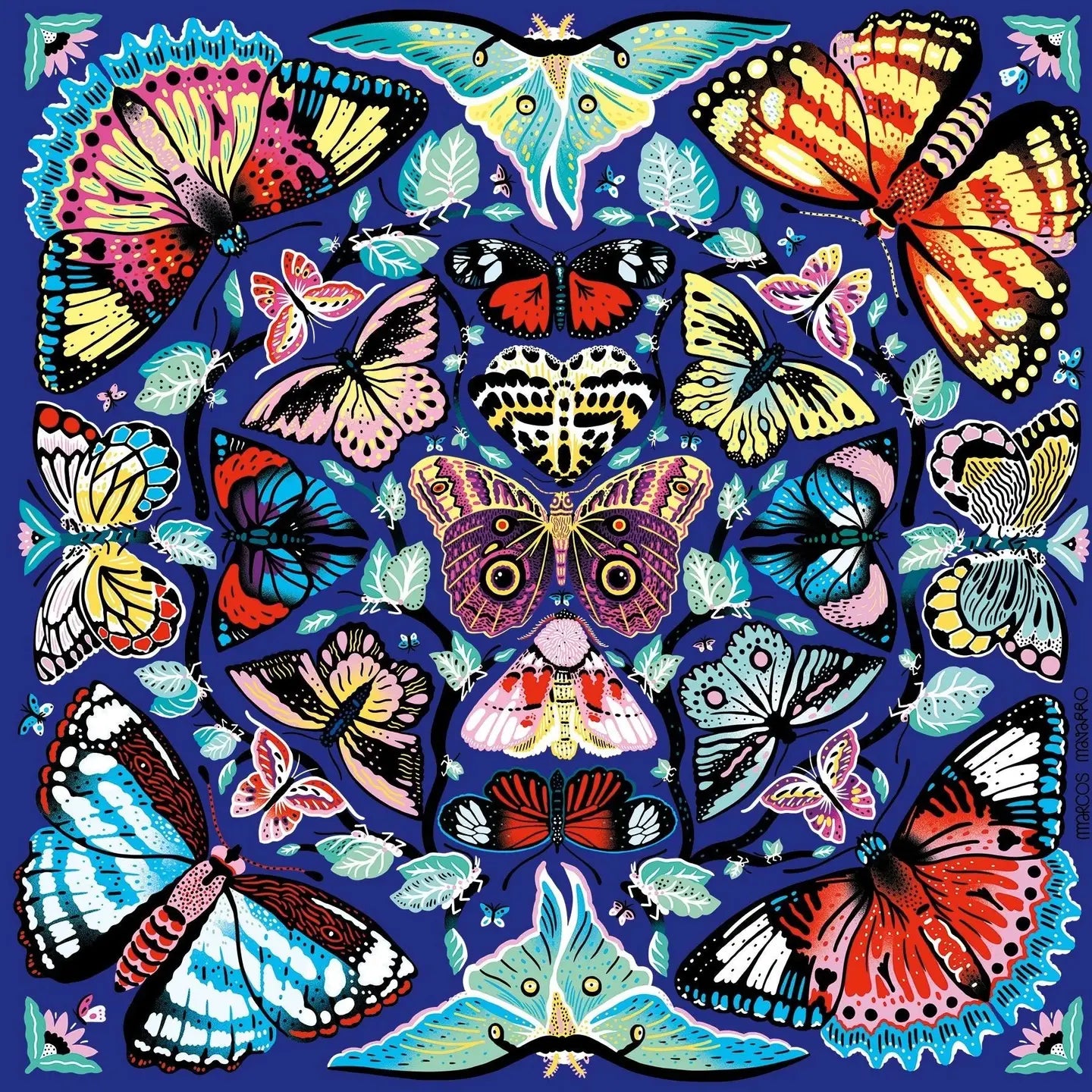 puzzle - 500-piece - kaleido-butterflies by chronicle books